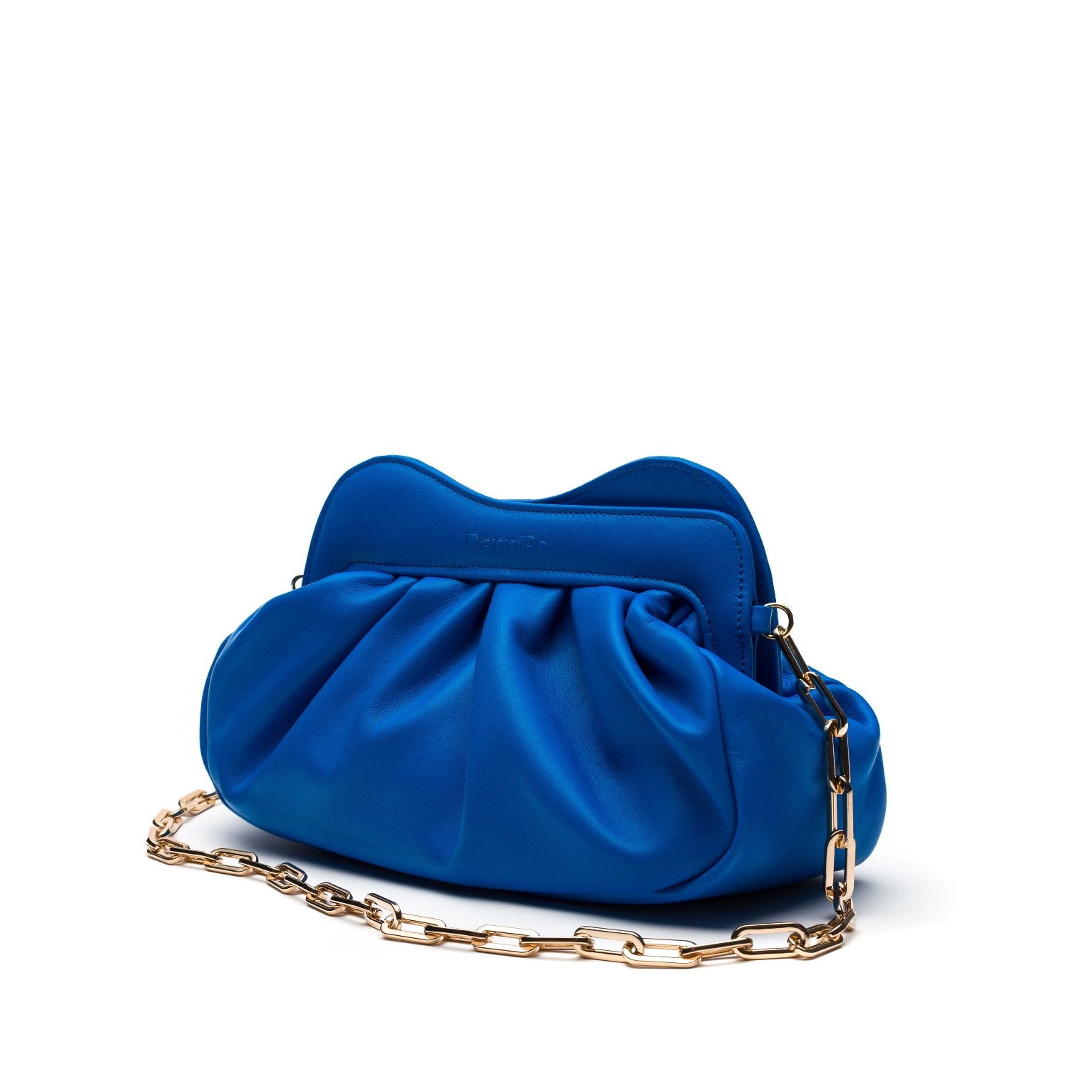 Women’s Lisbon Baby Clutch - Electric Blue Leather Danni Ro