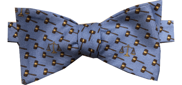 Lazyjack Press Men's Blue Trust Me I'm A Lawyer Bow Tie In Blue