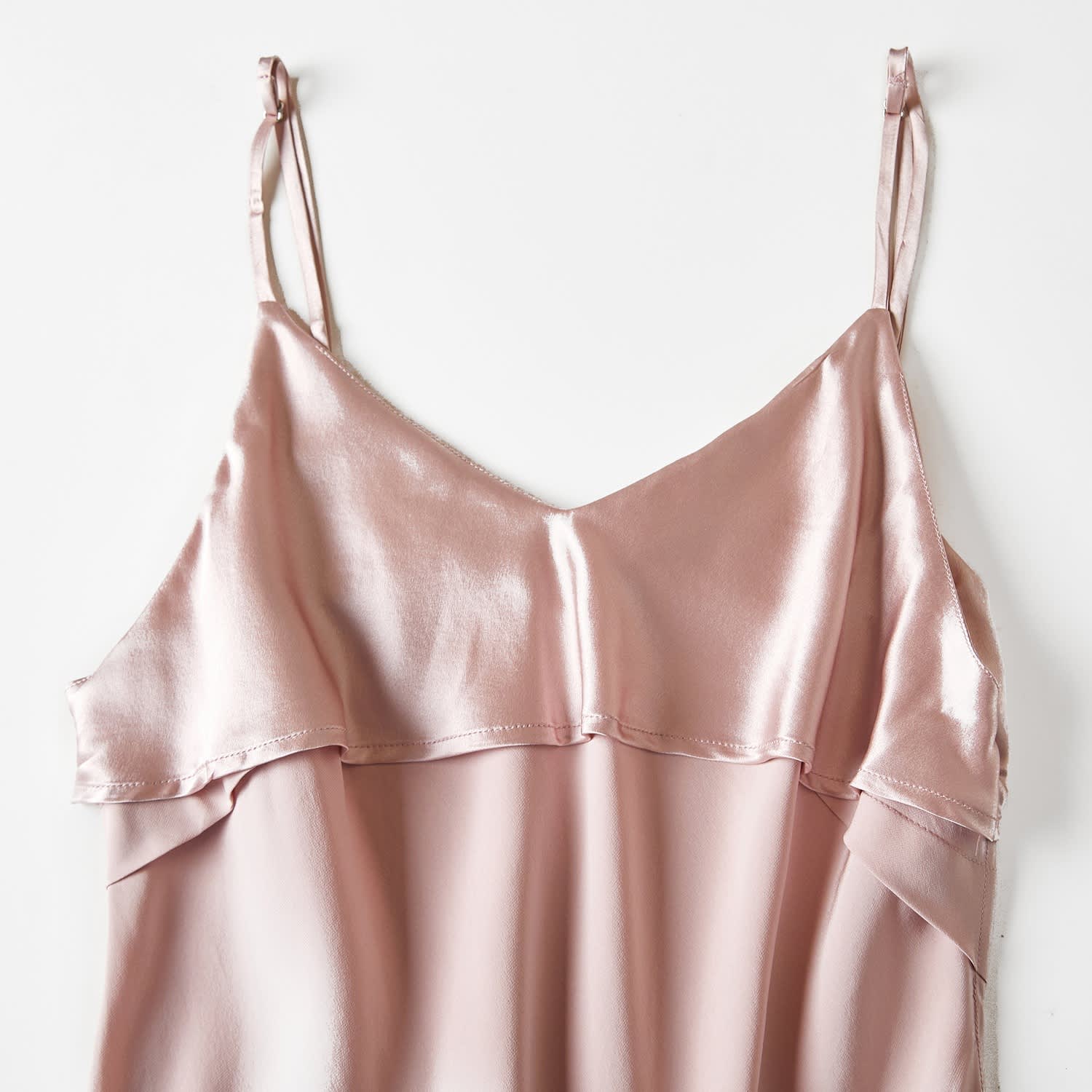 Dusty Rose Silk Camisole - Adjustable Straps - Soft Strokes Silk