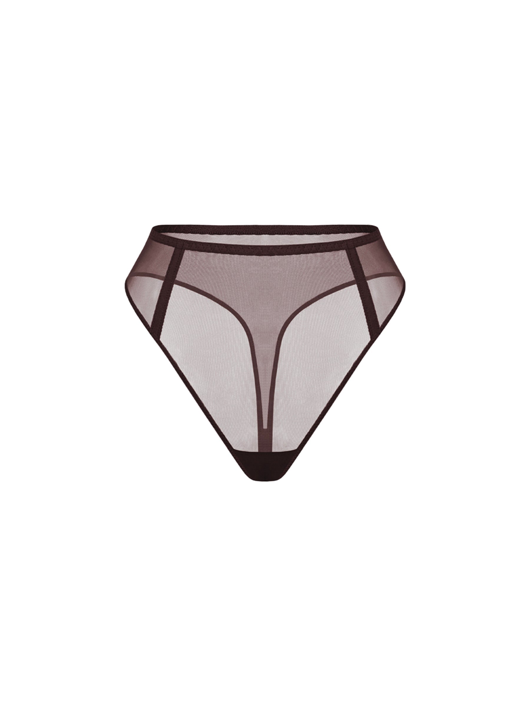 Zhilyova Women's Brown Unnamed Gravity High-waisted Thong In Brown