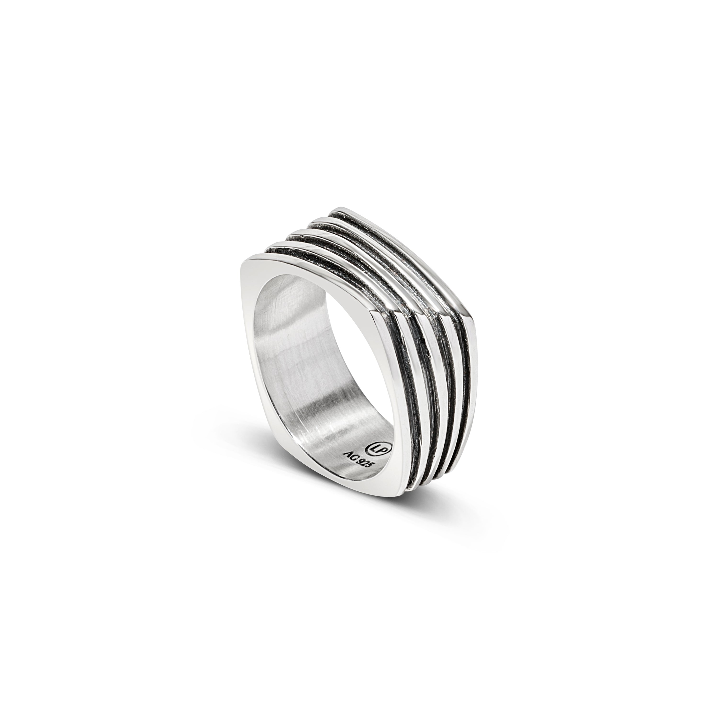 Loupn Men's Level Up Ring - Sterling Silver In Silver