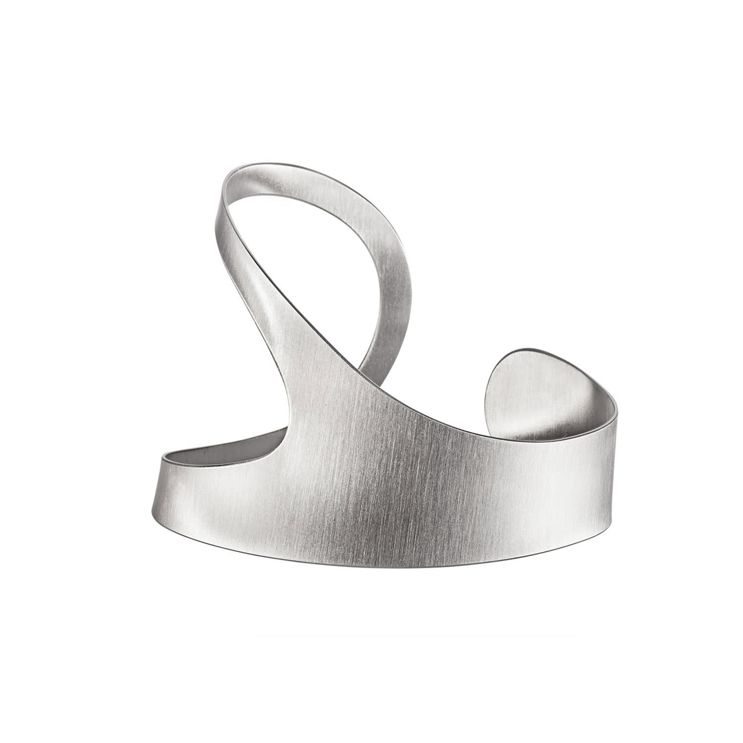 Hota Hota Jewellery Women's Silver Obsession Palm Cuff – Matte – Left