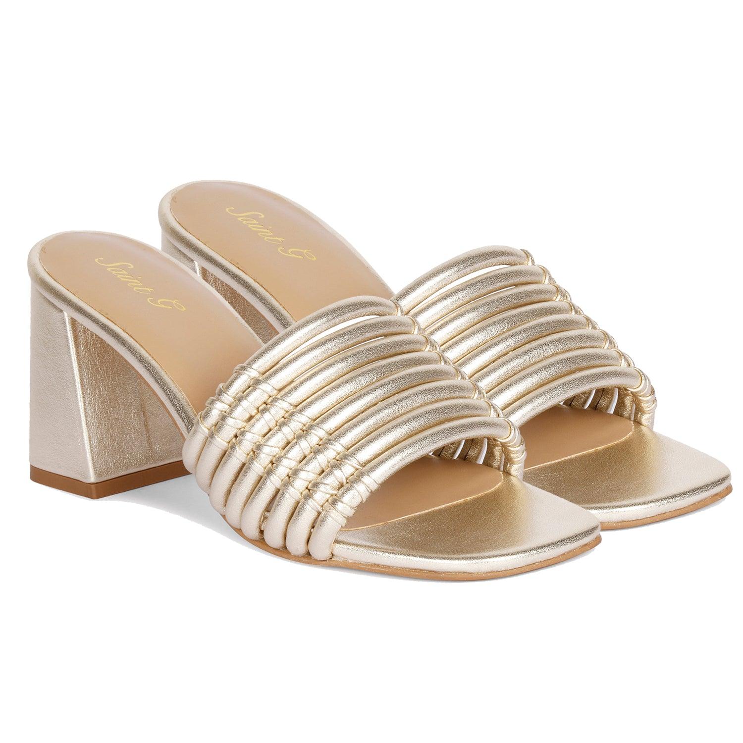 Women’s Gold Bethany Platin Sandals 8 Uk Saint G