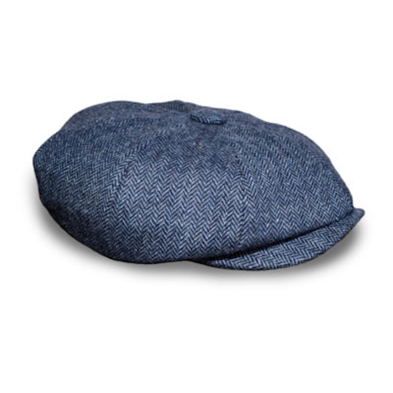 Men’s Alberts Tides Bakerboy Cap In Navy Blue Merino Lambswool Medium Mister Miller - Master Hatter