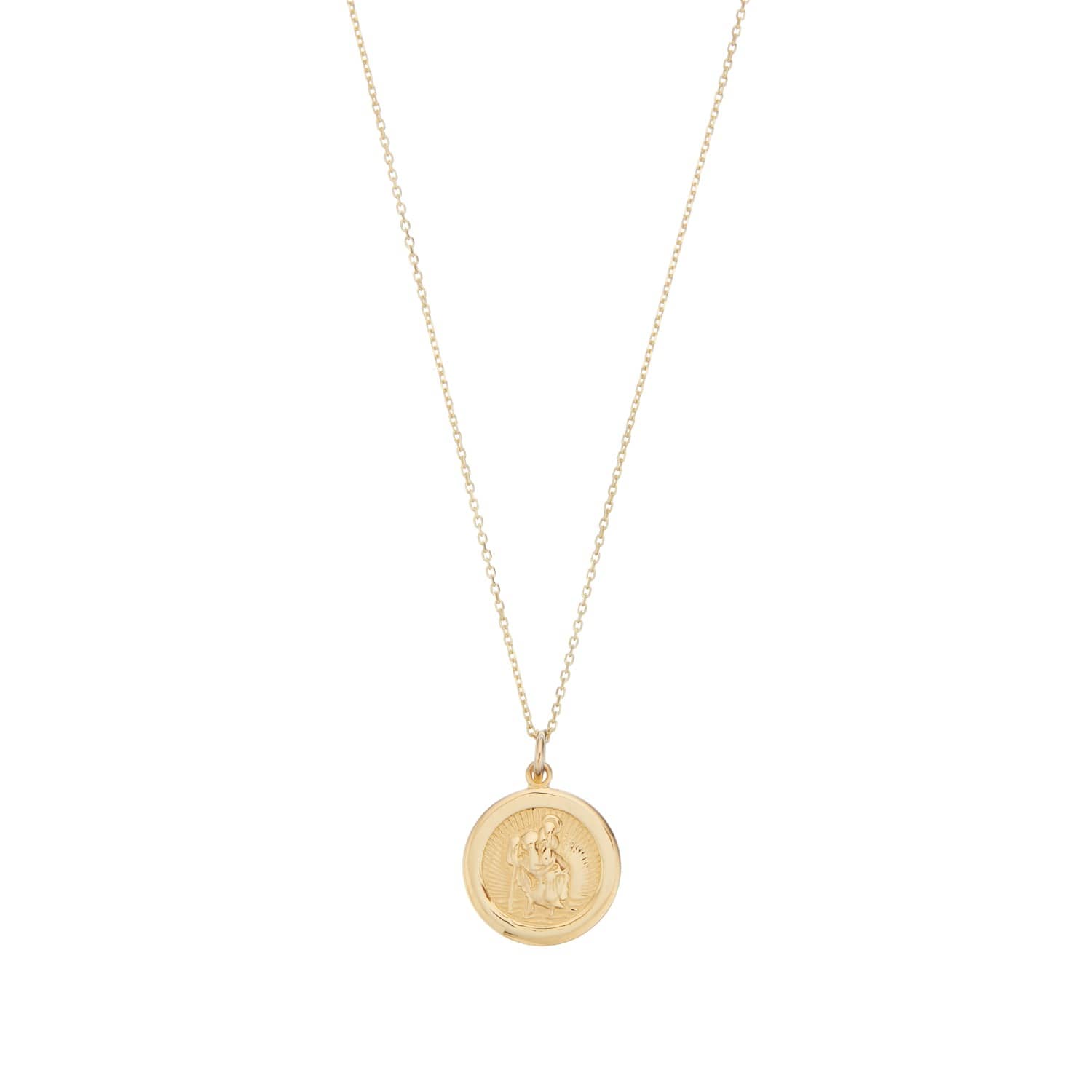 Gold St Christopher Necklace Womens | vlr.eng.br