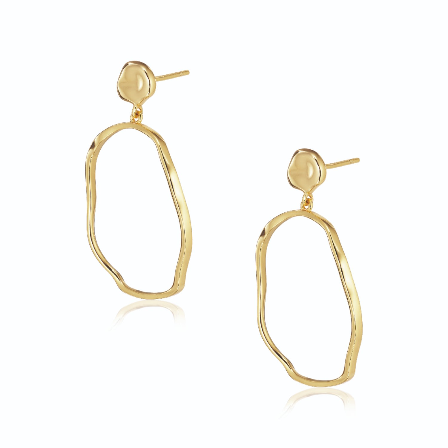 Alura Copenhagen Jewellery Women's Gold Grace Art Deco Dangle & Drop Earrings In Gold
