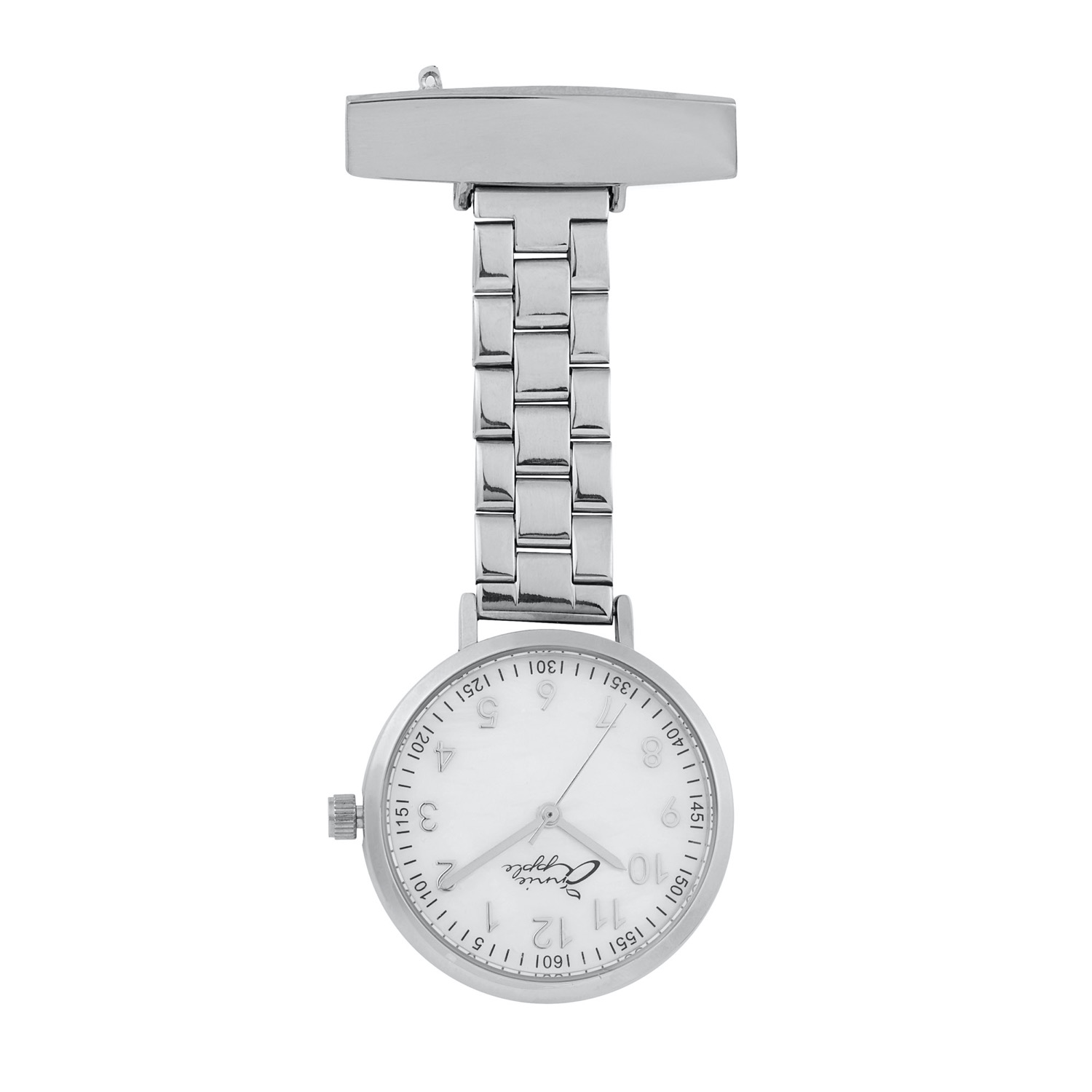 Bermuda Watch Company Women's Annie Apple Meraki Mother Of Pearl & Silver Link Fob 35 In Silver