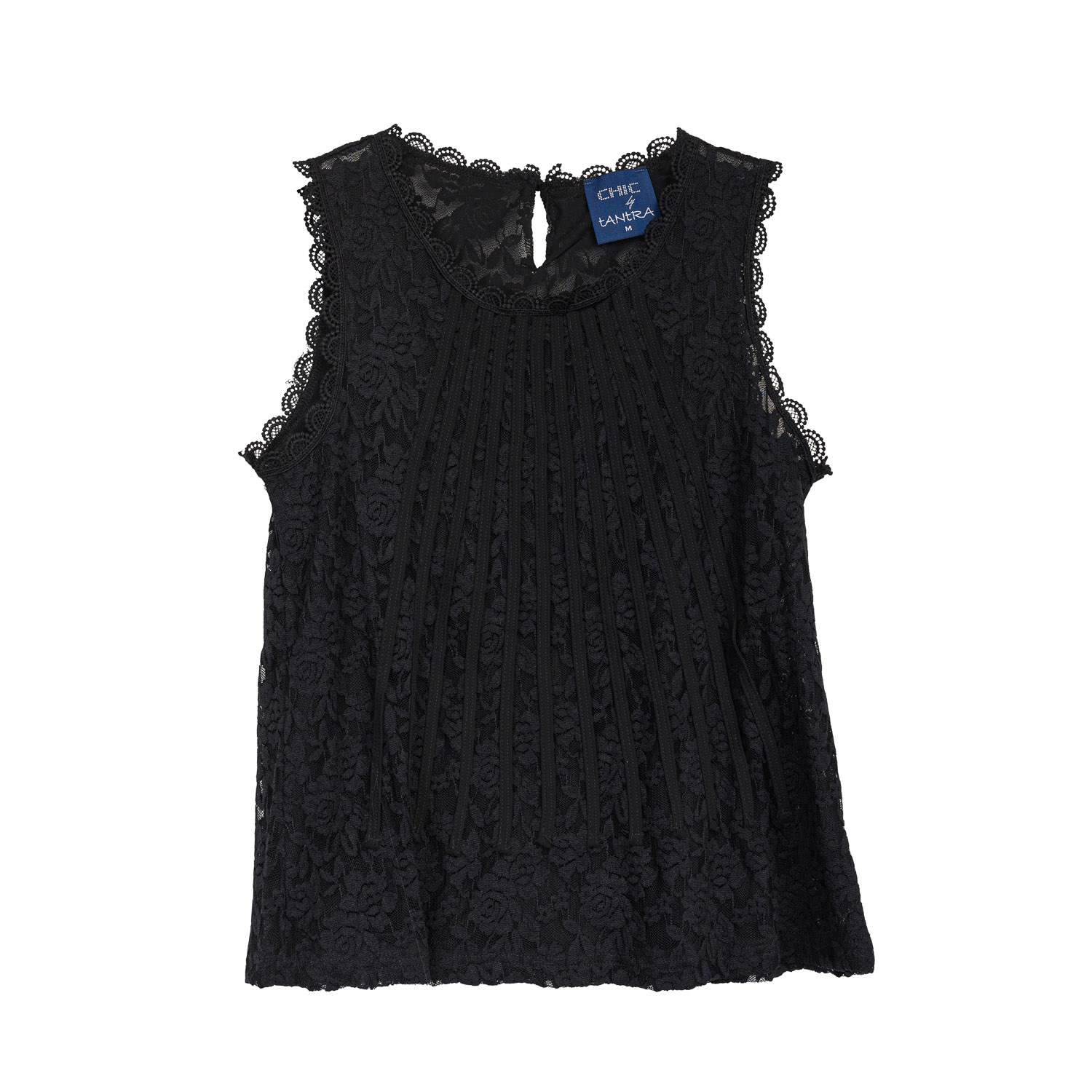 Tantra Spain Sl Women's Sleeveless Lace Top Black