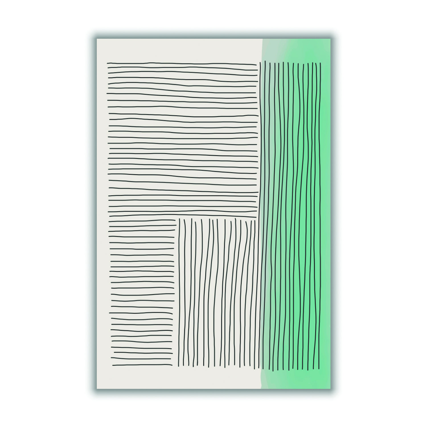 Green Minimalism #5 A1 594 X 841Mm Stanley Print House