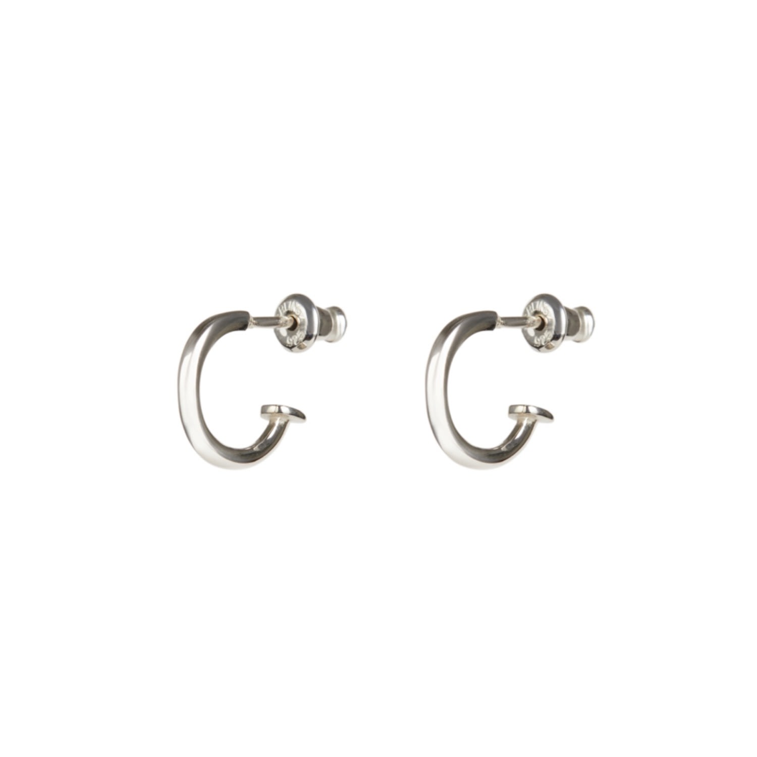 Women’s 12Mm Silver Terra Hoops Rachel Entwistle Jewellery