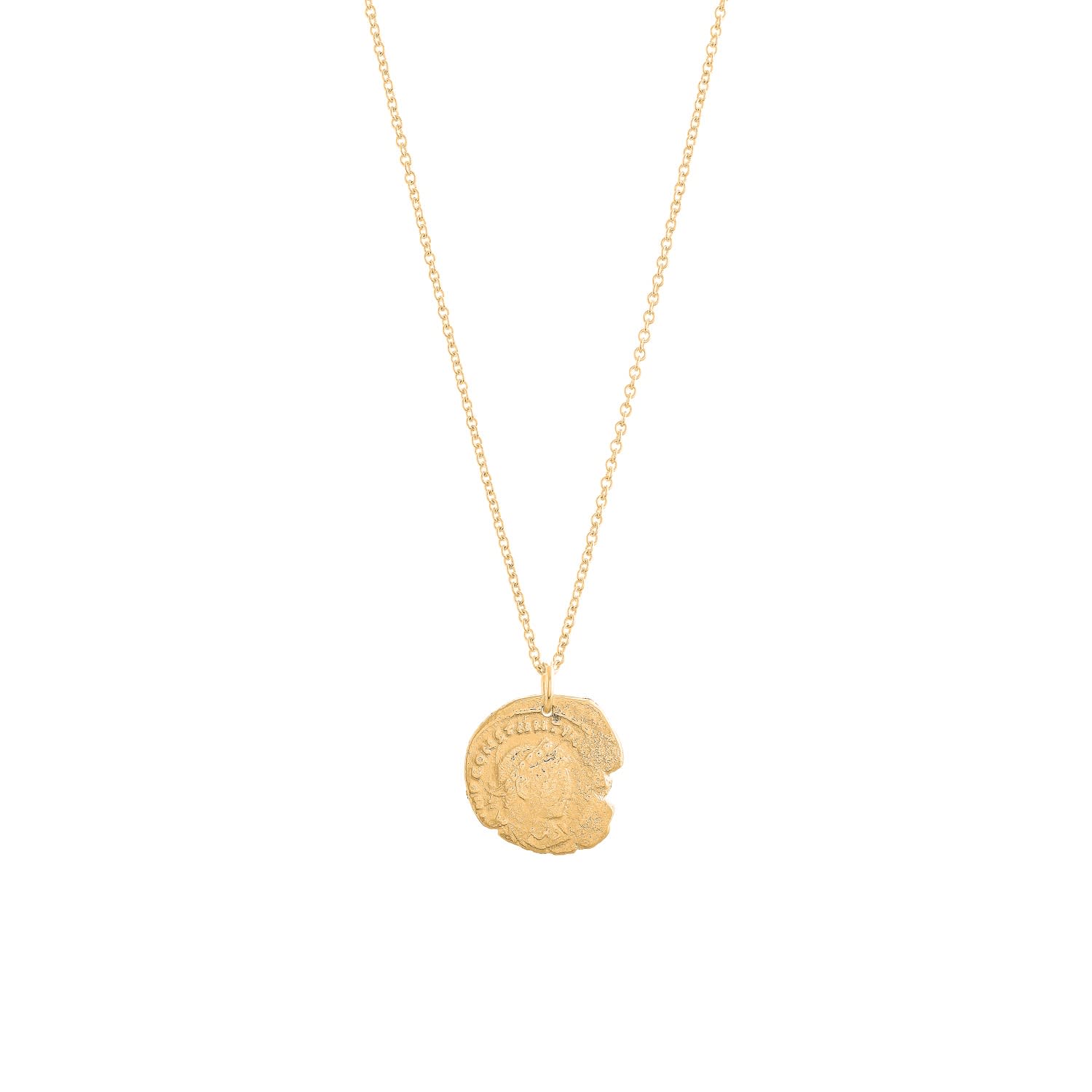 Constantine Gold Coin Necklace Deborah Blyth Wolf Badger