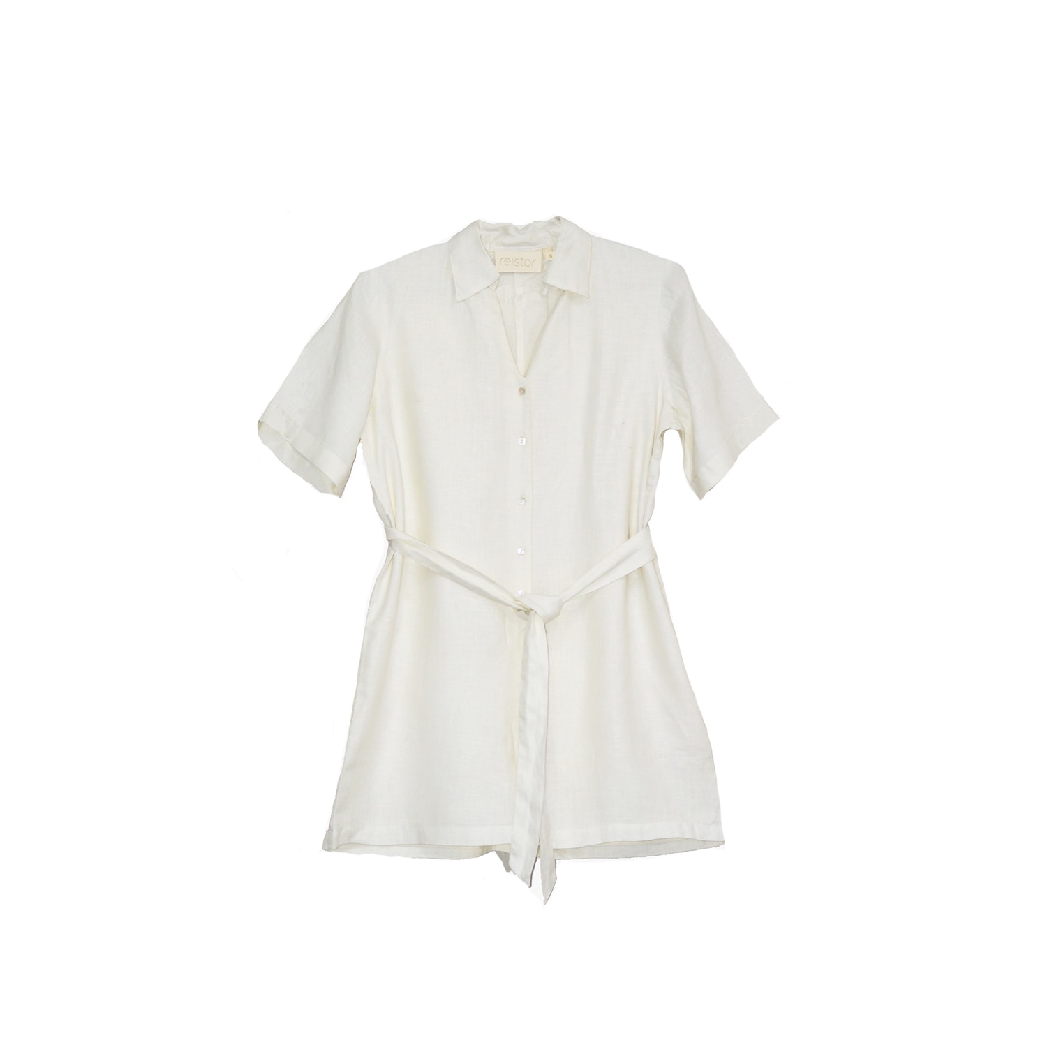 Reistor Women's White Barefoot In The Park Romper In White