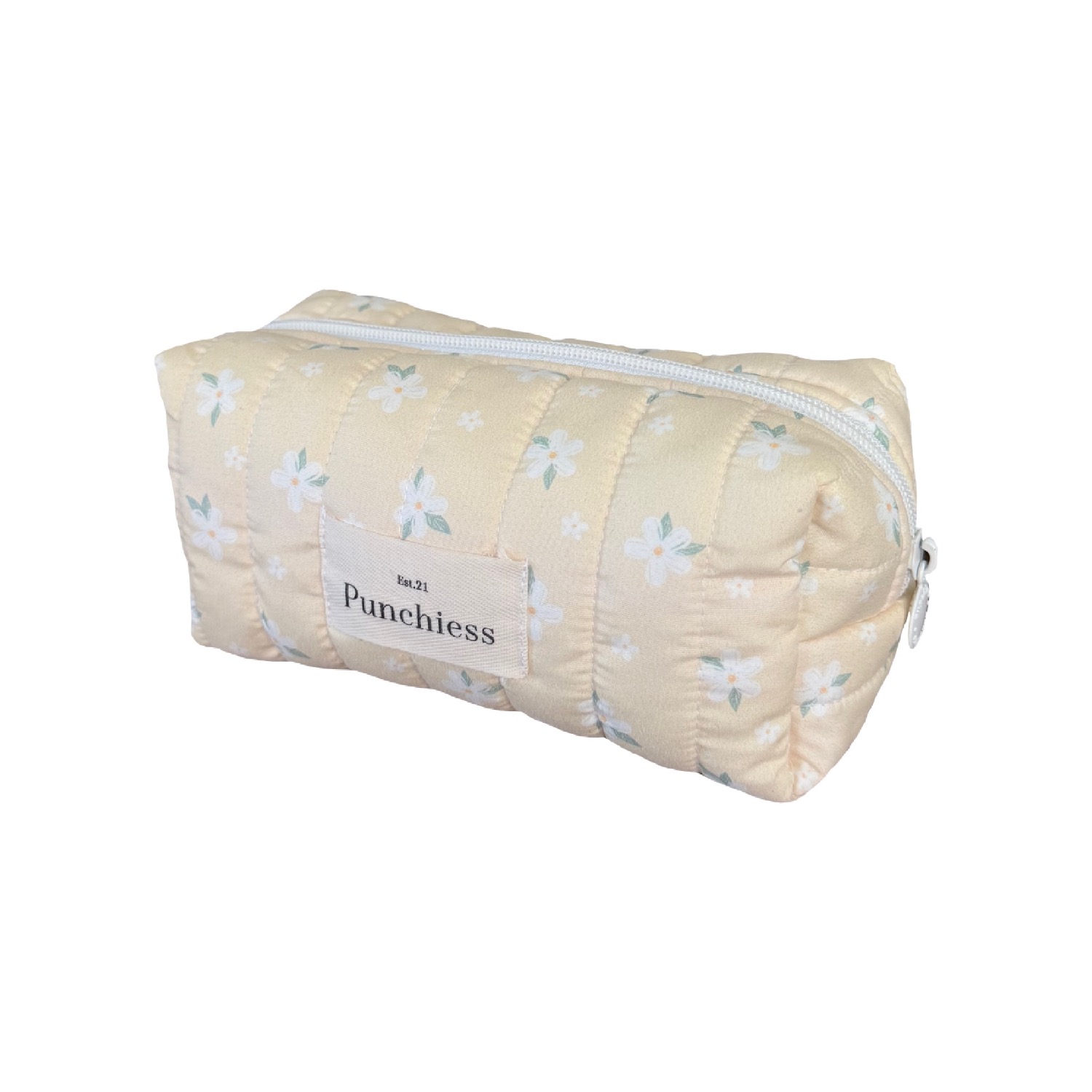 Punchiess Yellow Buttercream Blossom Makeup Bag