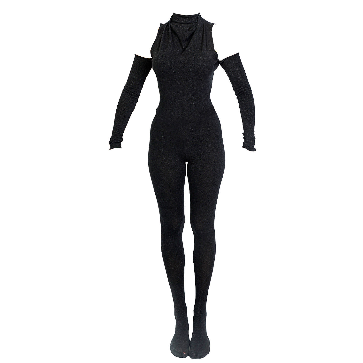 Maison Bogomil Women's Black Cold-shoulder Knit Jumpsuit In Black