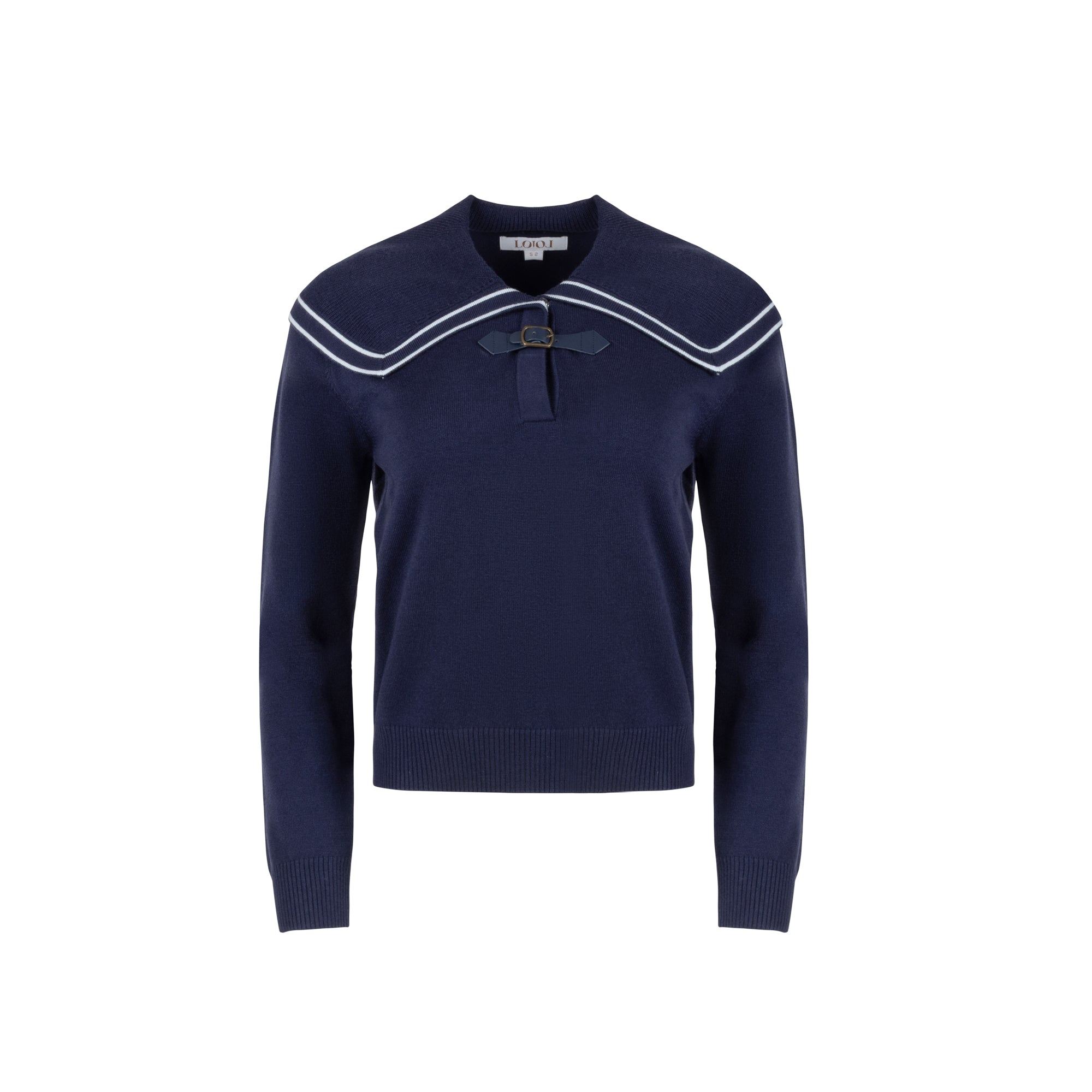 Loup Clothing Women's Blue Sailor Sweater Navy