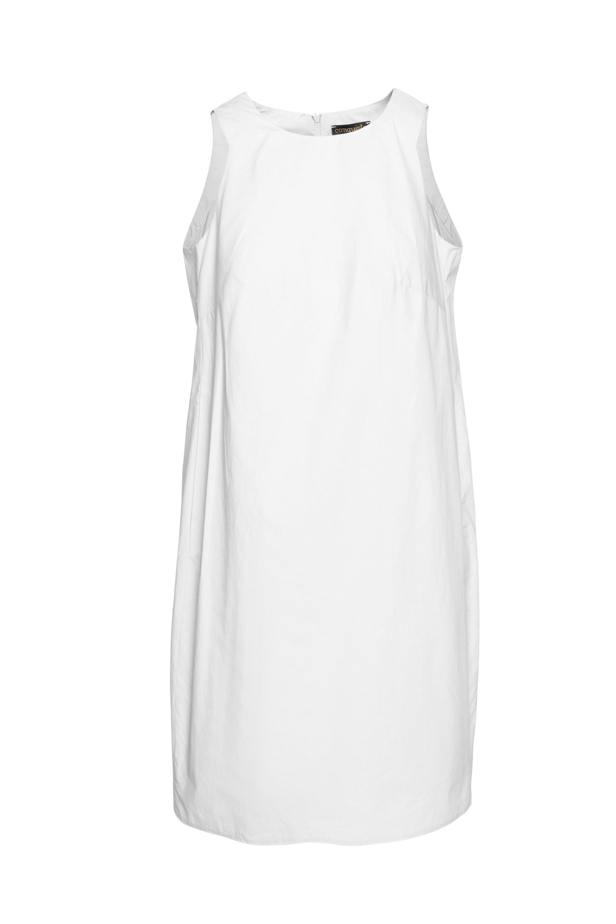 Conquista Women's White Cotton Sack Dress In White