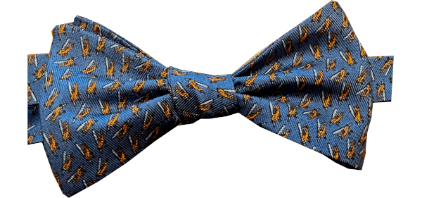 Men’s Blue Wingman Bow Tie One Size Lazyjack Press