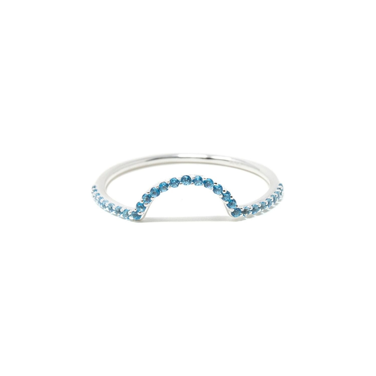 Women’s Ora Ring- Blue Topaz- Silver Nasi Silver