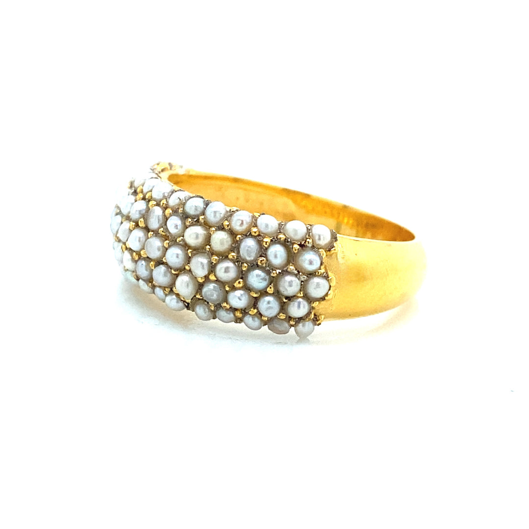 Gem Bazaar Jewellery Women's Gold / White The Zhivago Ring In Multi