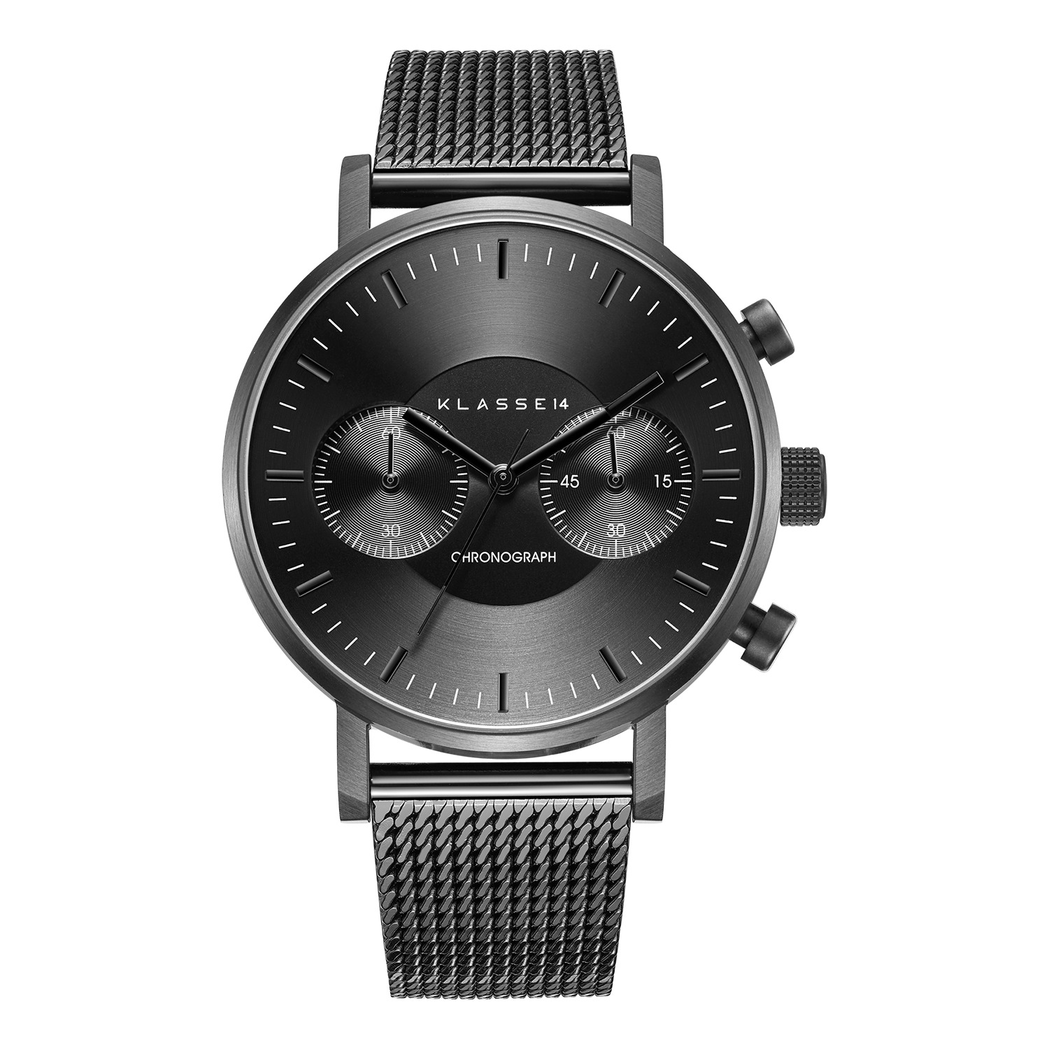 Volare Chronograph Dark Mesh 42Mm | KLASSE14 | Wolf & Badger