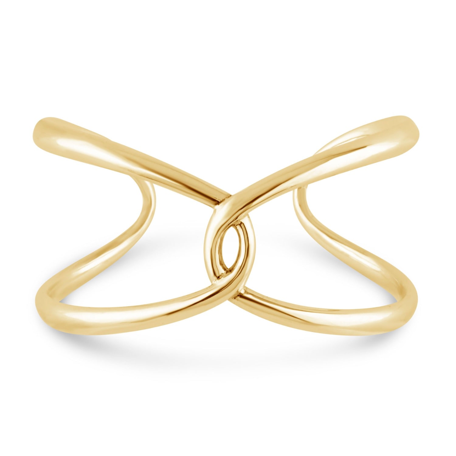Dinny Hall Women's Gold Twist Open Cuff