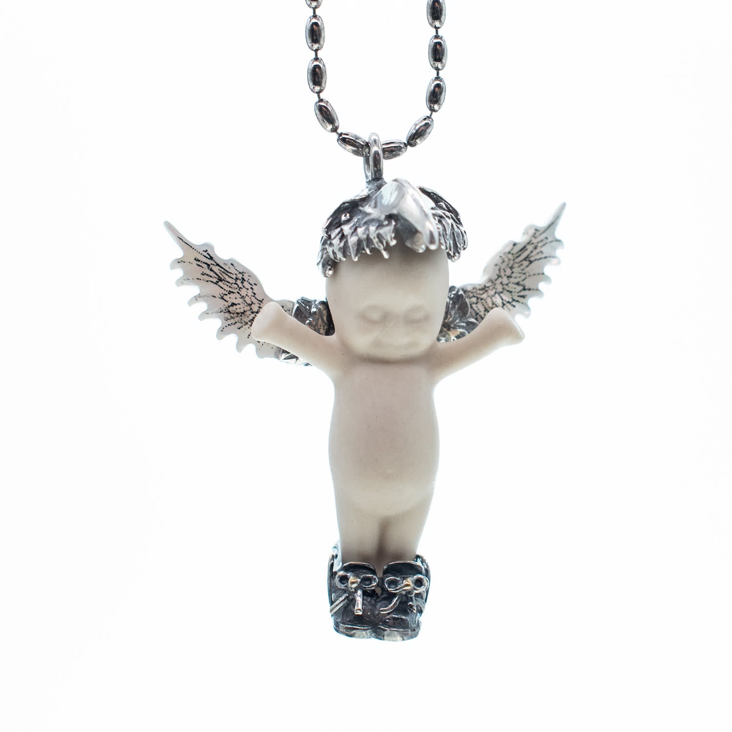 Gem Kingdom Women's White / Silver Happy Baby - Phoenix