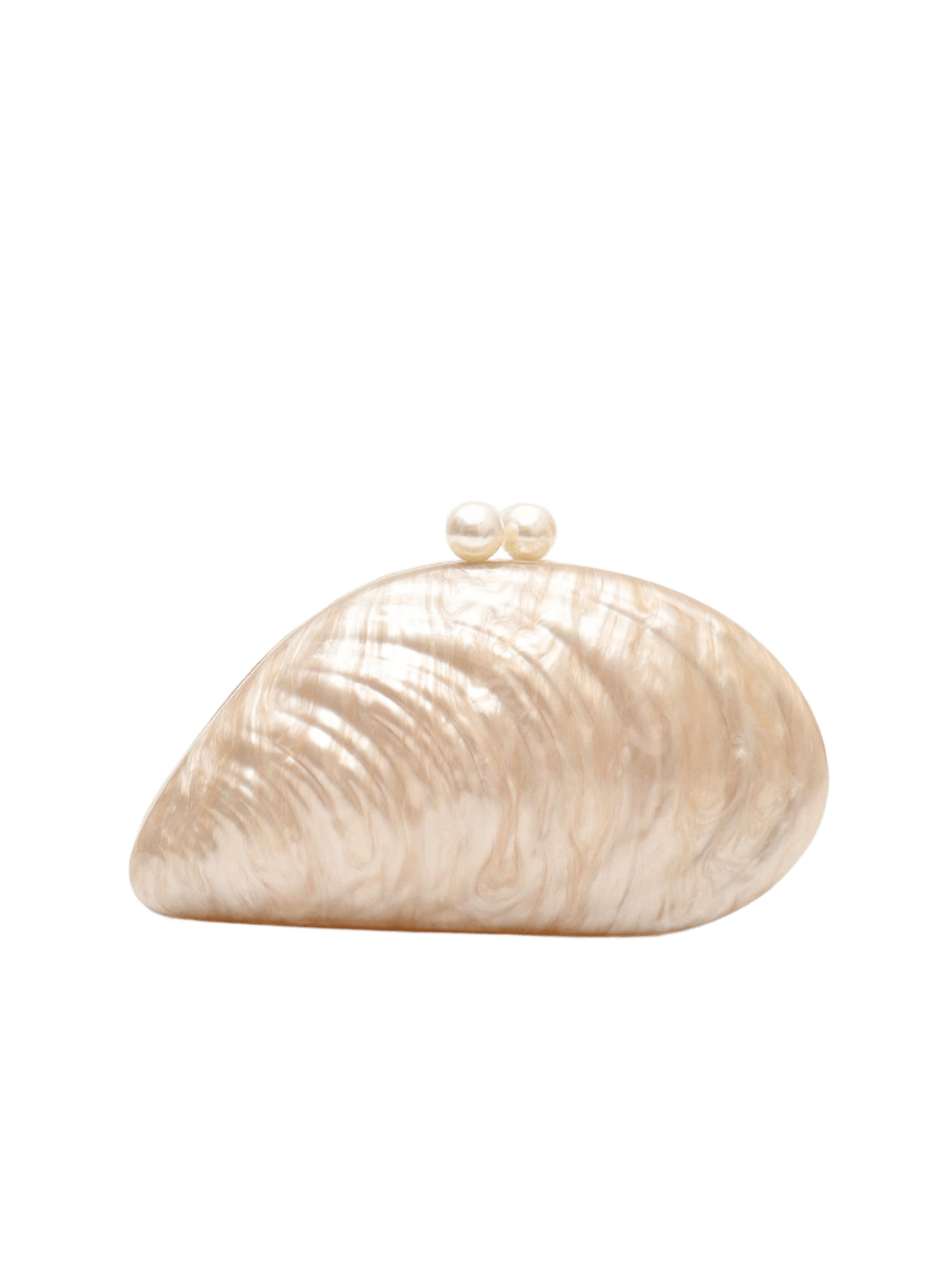 Sśaje Women's Neutrals / White Shell Bag In White