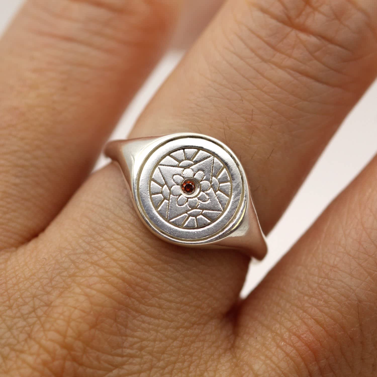 Red diamond ring for men deals