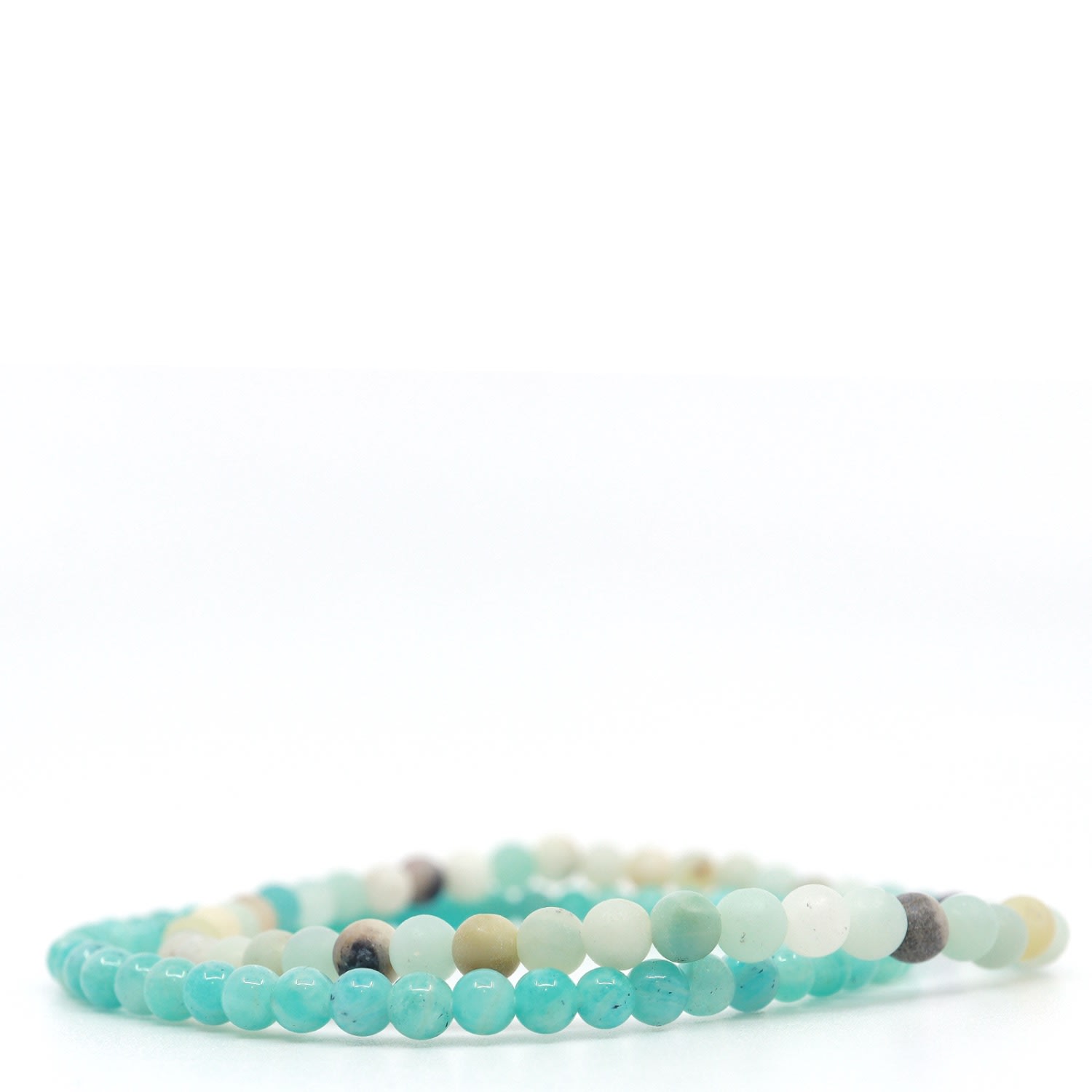 Shar Oke Men's Green Amazonite Beaded Bracelet In Green