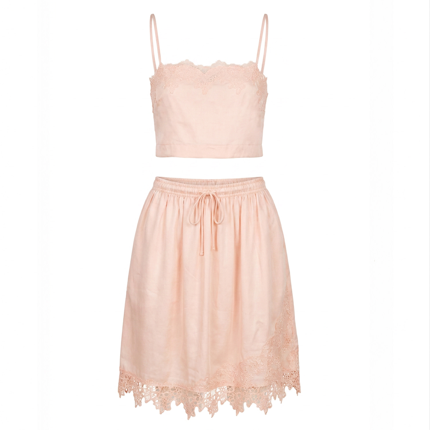 Women's Pink Ana Two Piece Set | Extra Large | Tohen