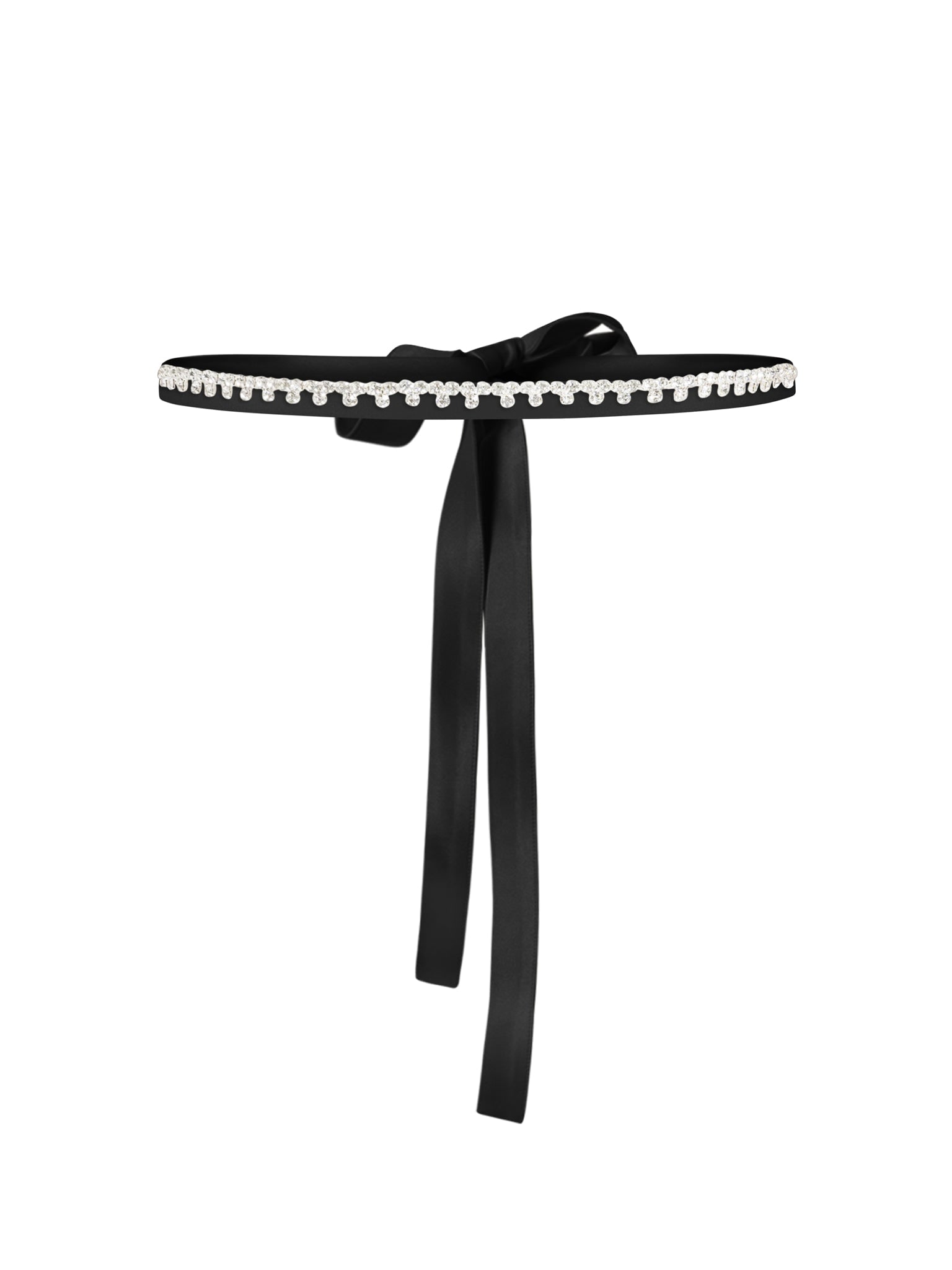 Tia Dorraine Women's Crystal-embellished Belt - Black In Black