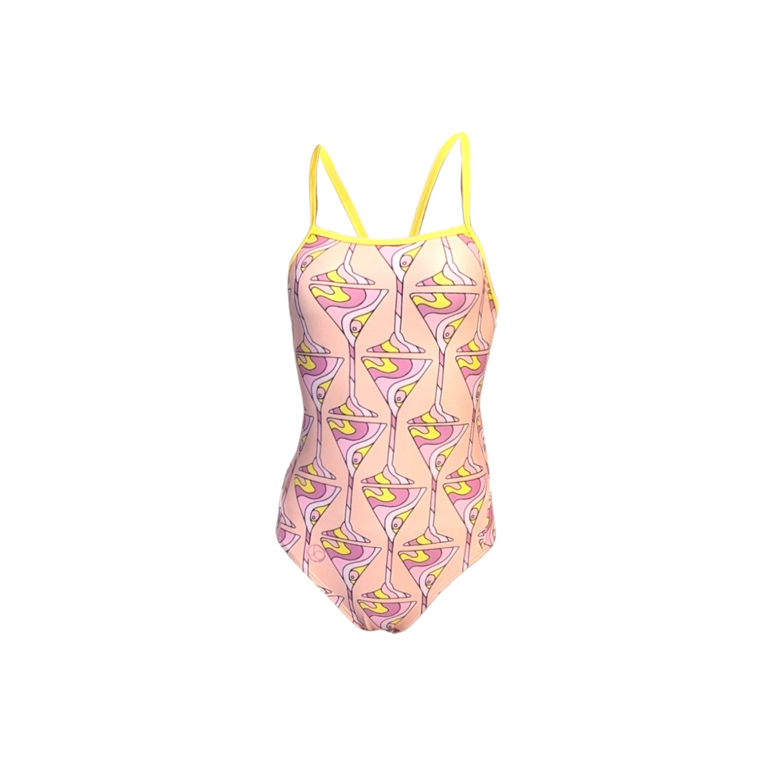 Women’s Pink / Purple Pink Martini Swim Suit S/M Julia Clancey