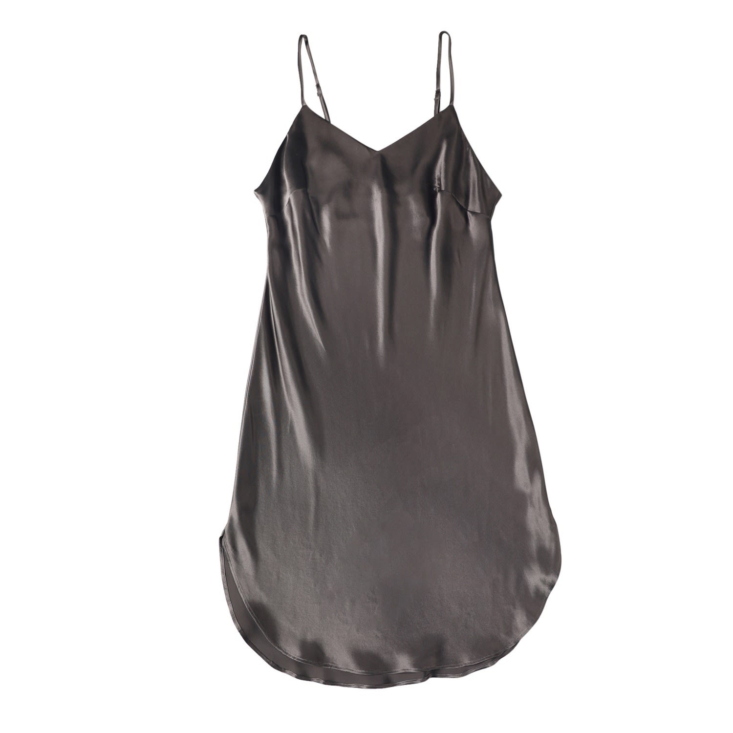 Women’s River Nymph Pure Silk Slip Dress - Grey Extra Large Soft Strokes Silk
