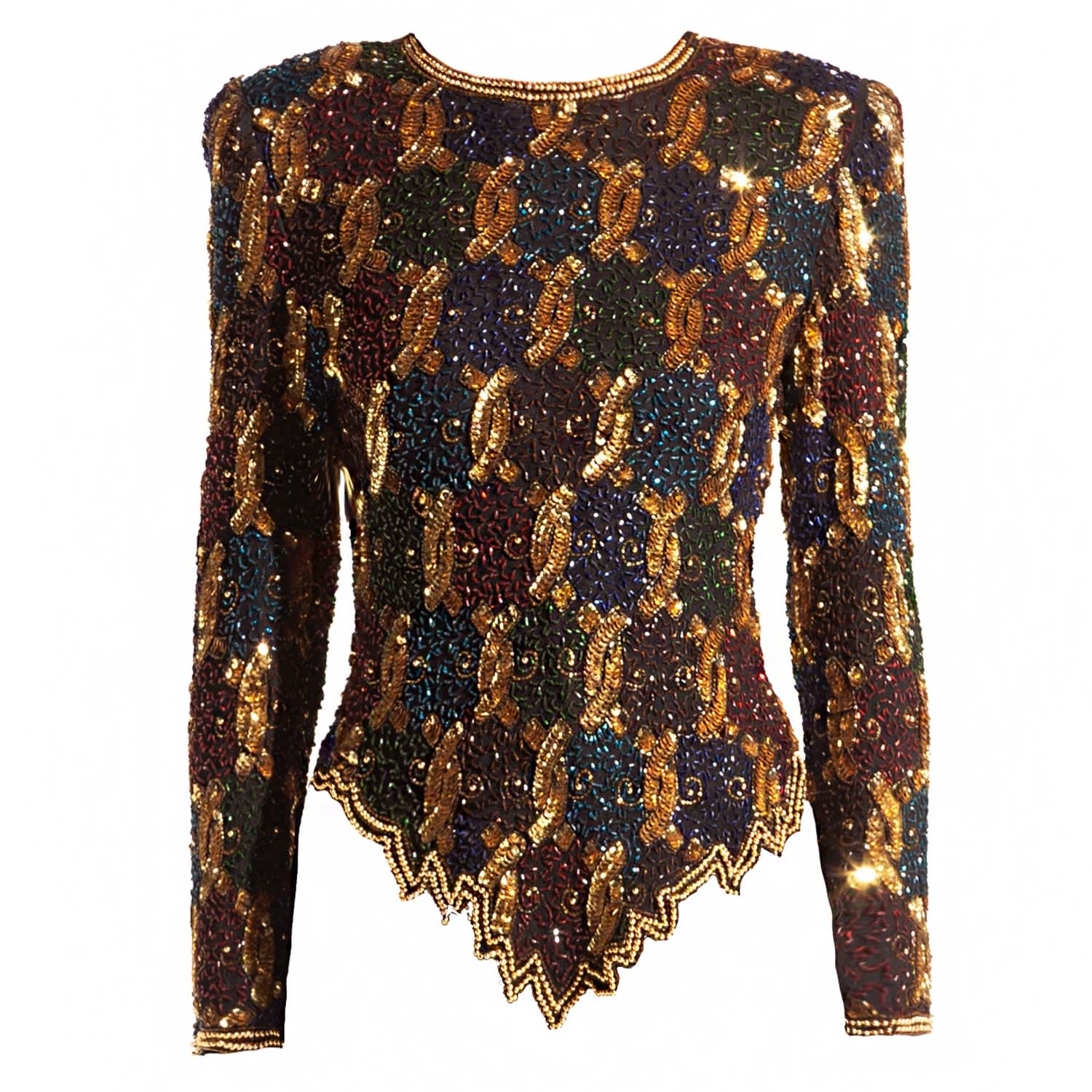sequin embellished top