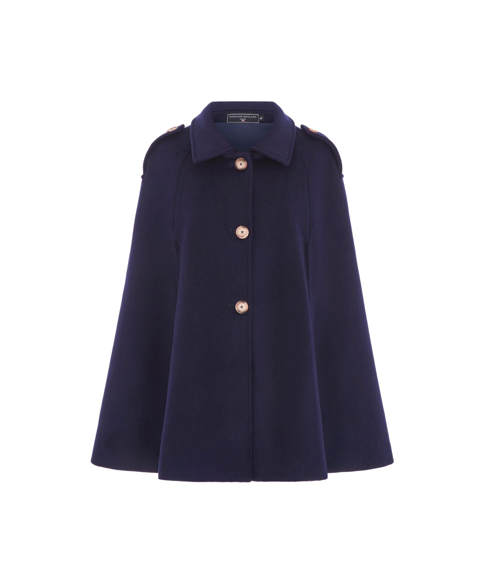 Hortons England Women's Blue The Tetbury Cape Navy In Blue