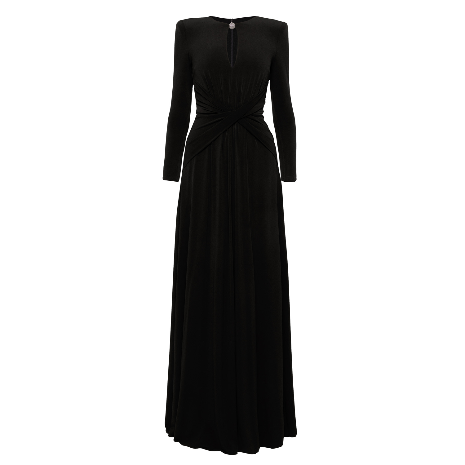 Nissa Women's Crystal-detail Maxi Dress Black In Black