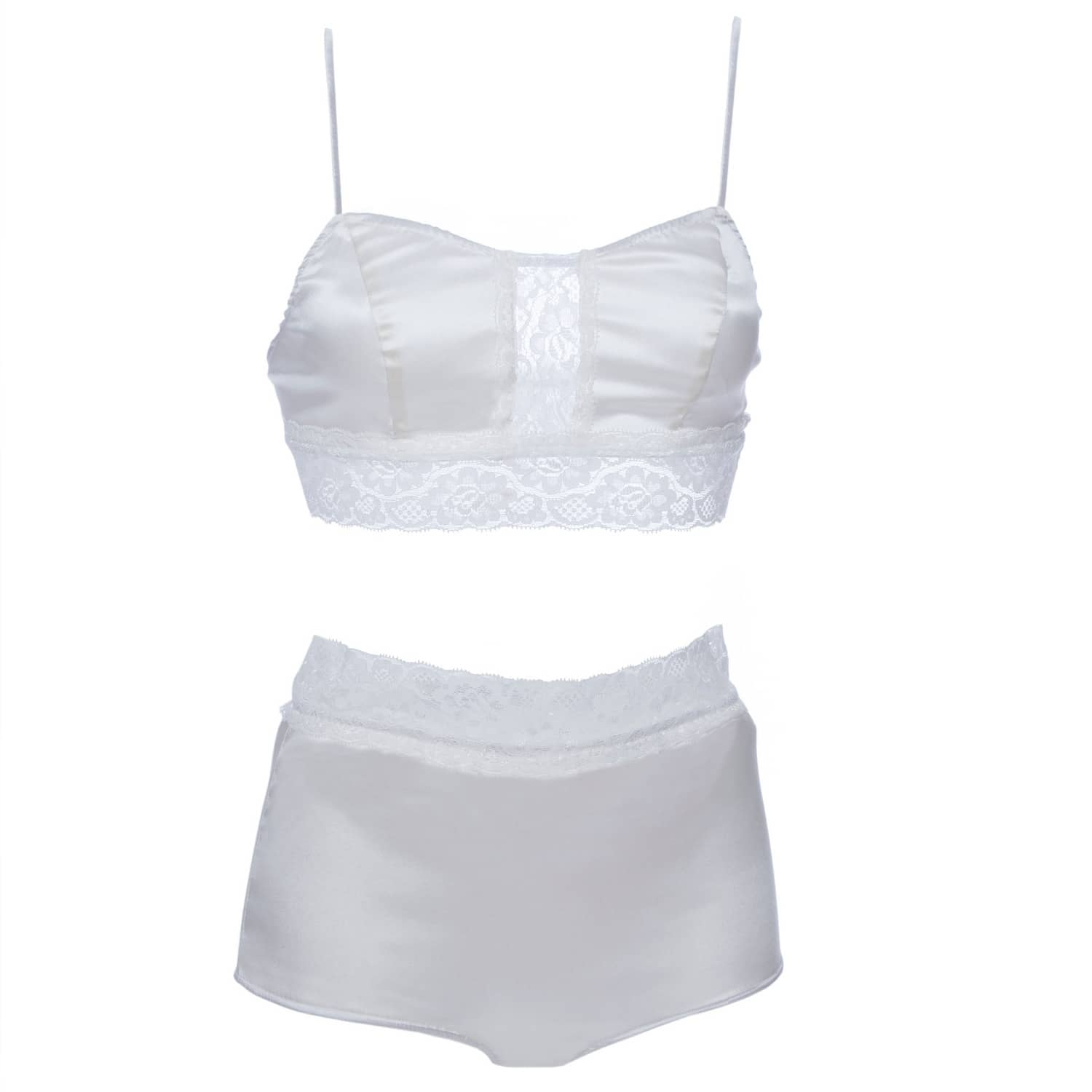 Silk Lingerie Set Ivory | Roses Are Red | Wolf & Badger