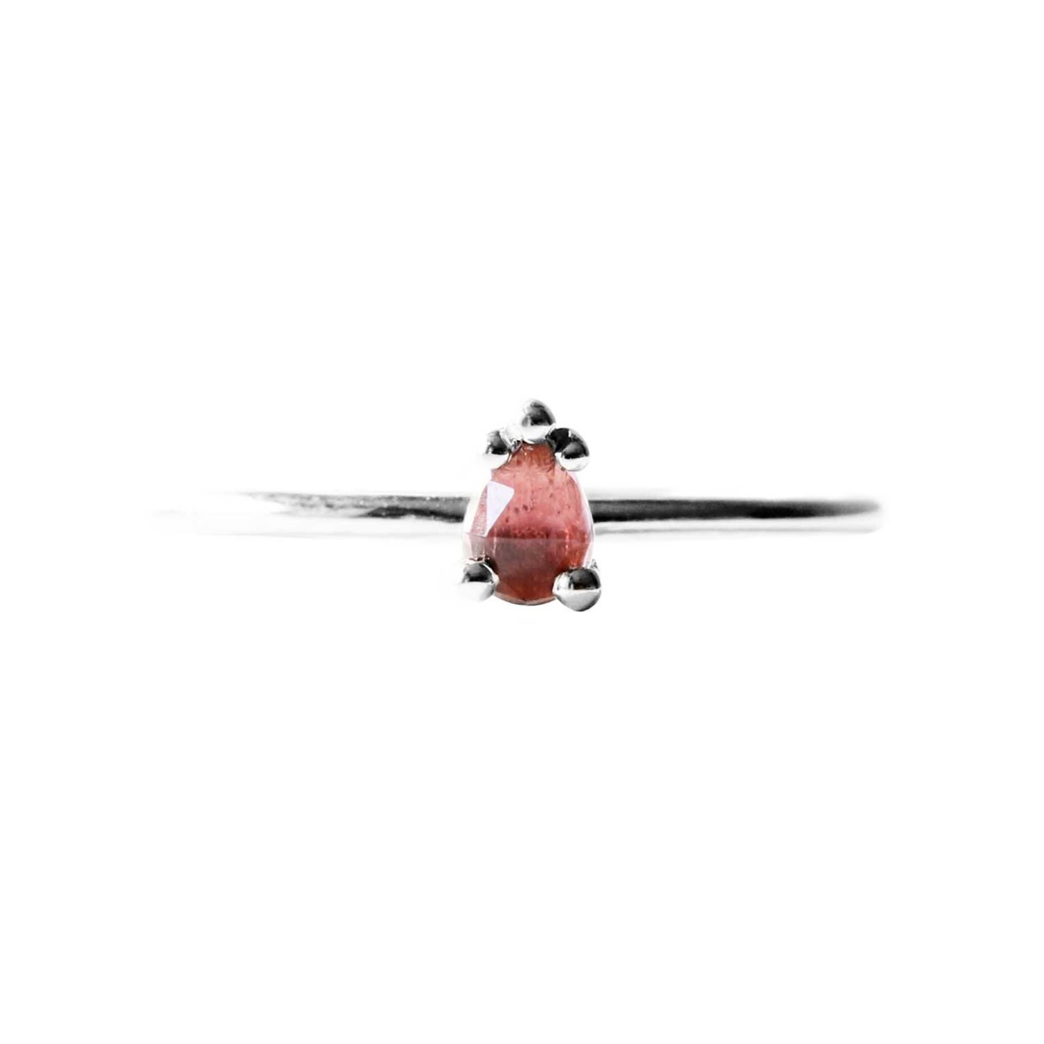 Lee Renee Women's Pink Tourmaline Ring - Silver In Silver