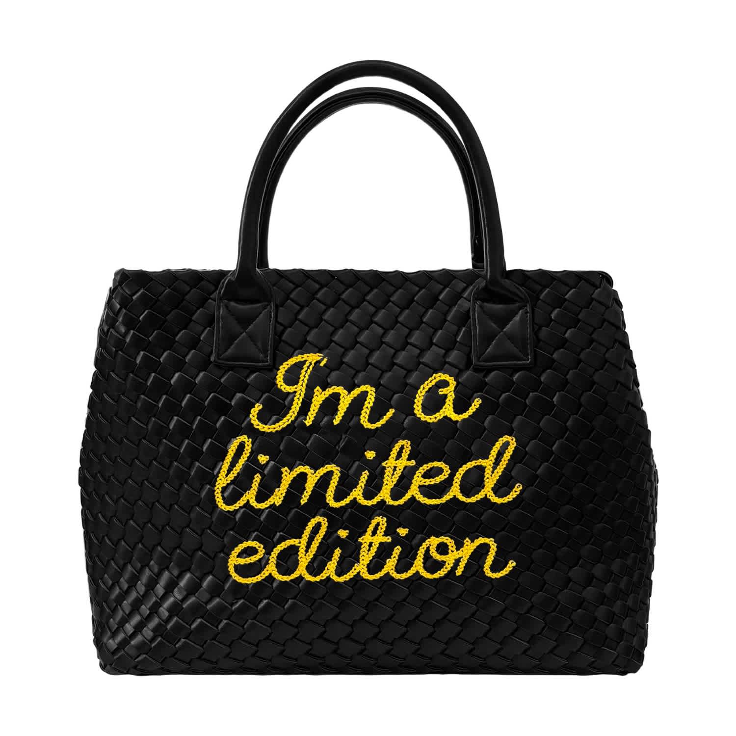 I'm A Limited Edition Black & Yellow Handbag | Lilly Loves | Wolf