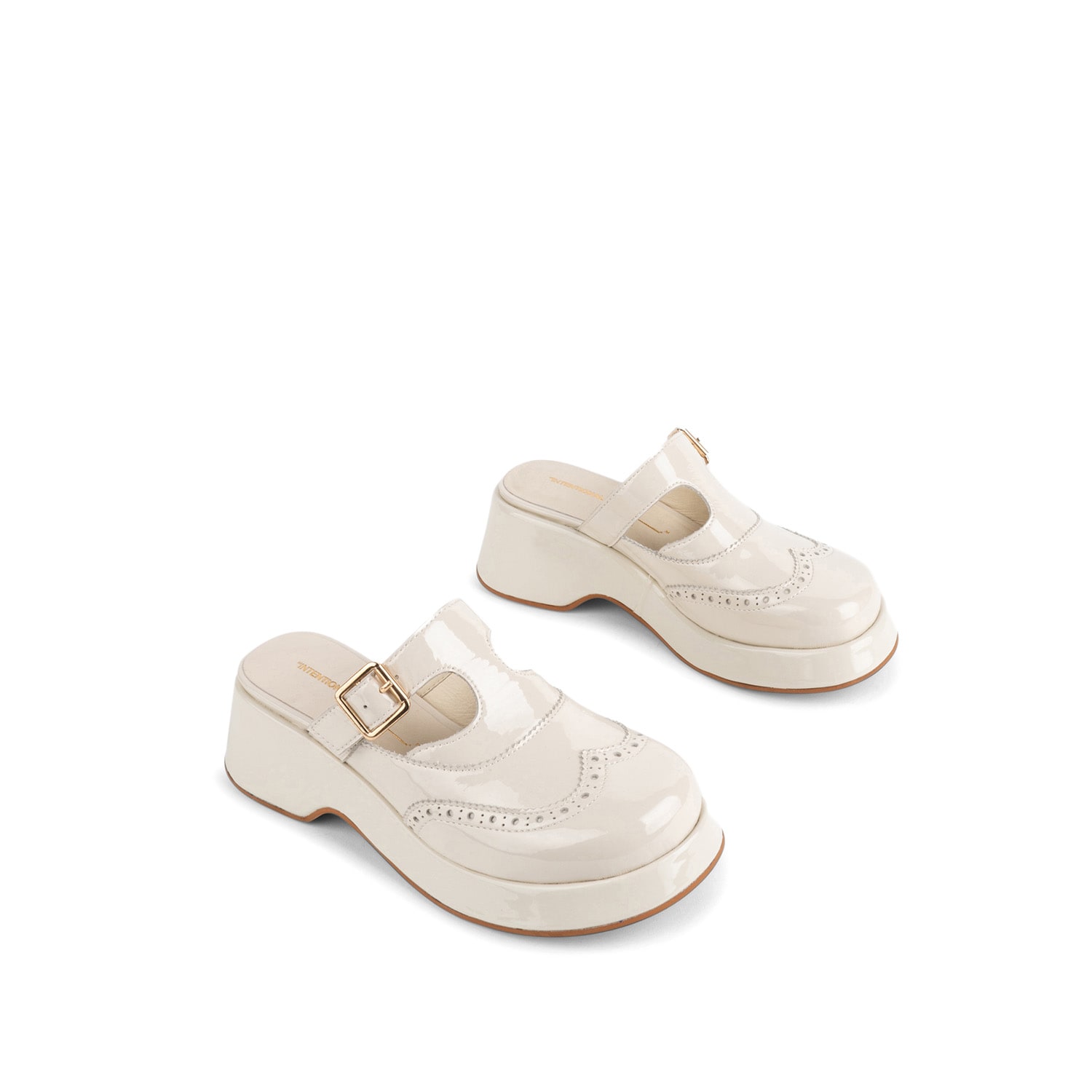 Intentionally Blank Women's Everclear Slip On Mule-white In White