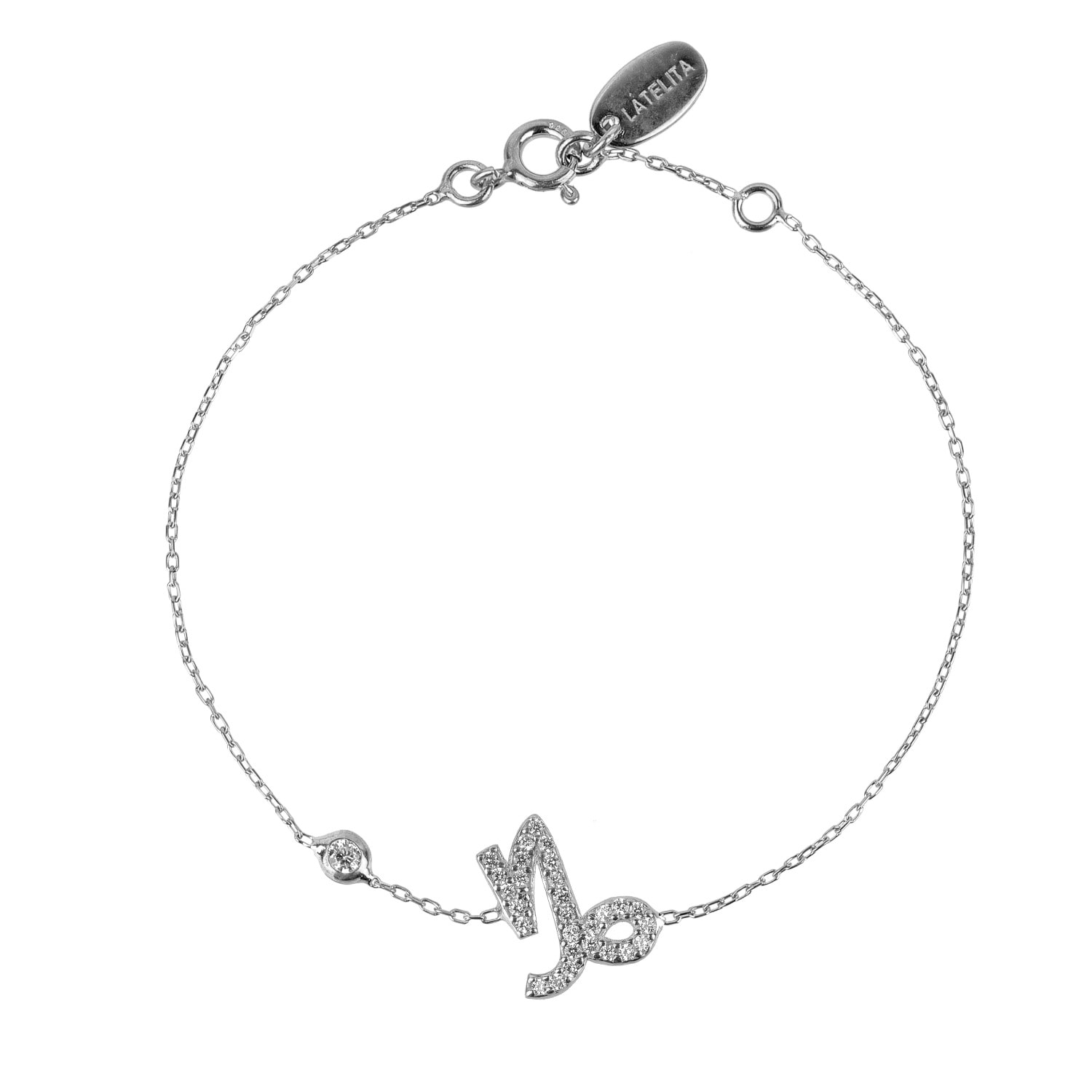 Women’s Zodiac Horoscope Star Sign Bracelet Capricorn Silver Latelita