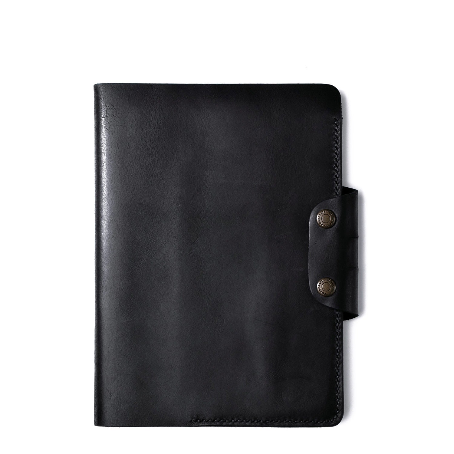 Hemingway A5 Notebook Organiser Leather Case - Black One Size Roarcraft