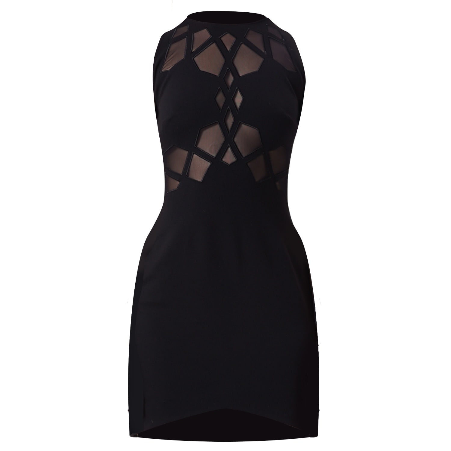 Noushella Women's Lumiere Mesh Dress In Black In Black