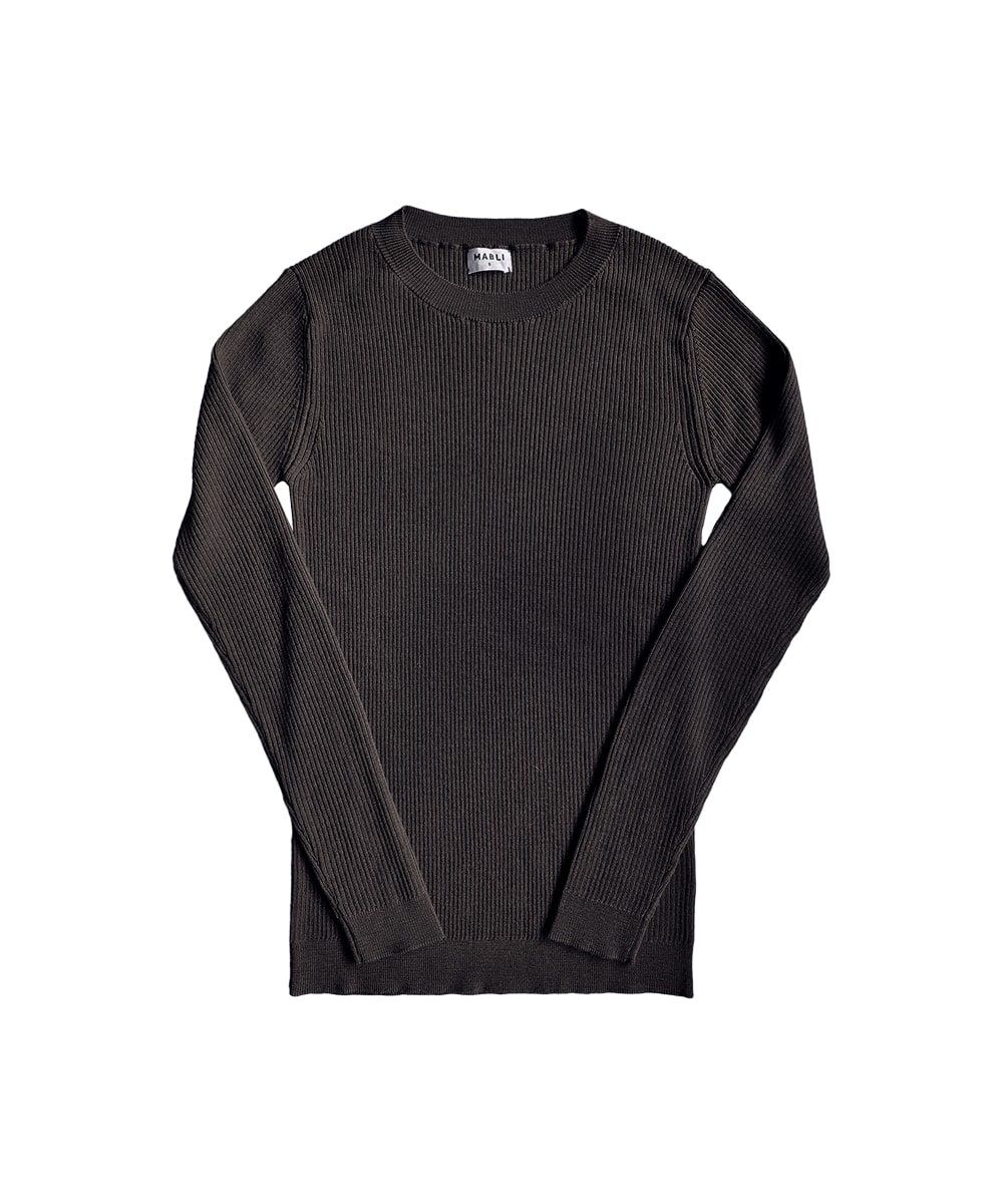 MABLI WOMEN'S BLACK SEILIO SKINNY RIB - UMBER