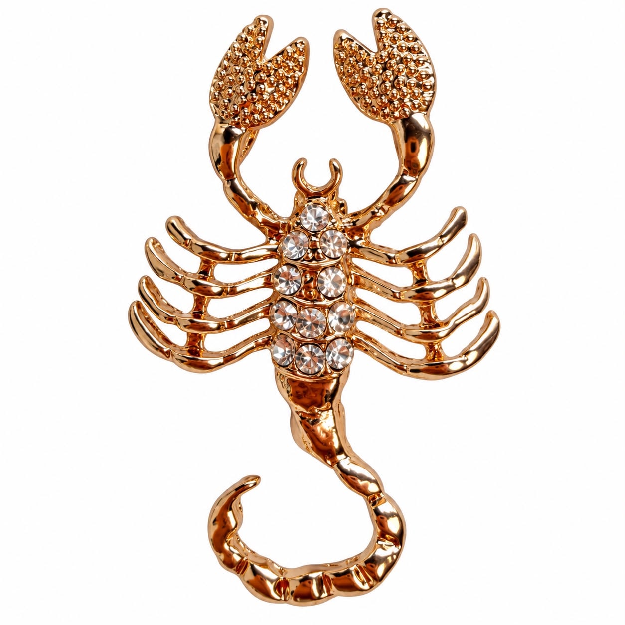 Women's Scorpio Zodiac Power Zircon Rose Gold Plated Statement Brooch - Rose Gold | By Ozge