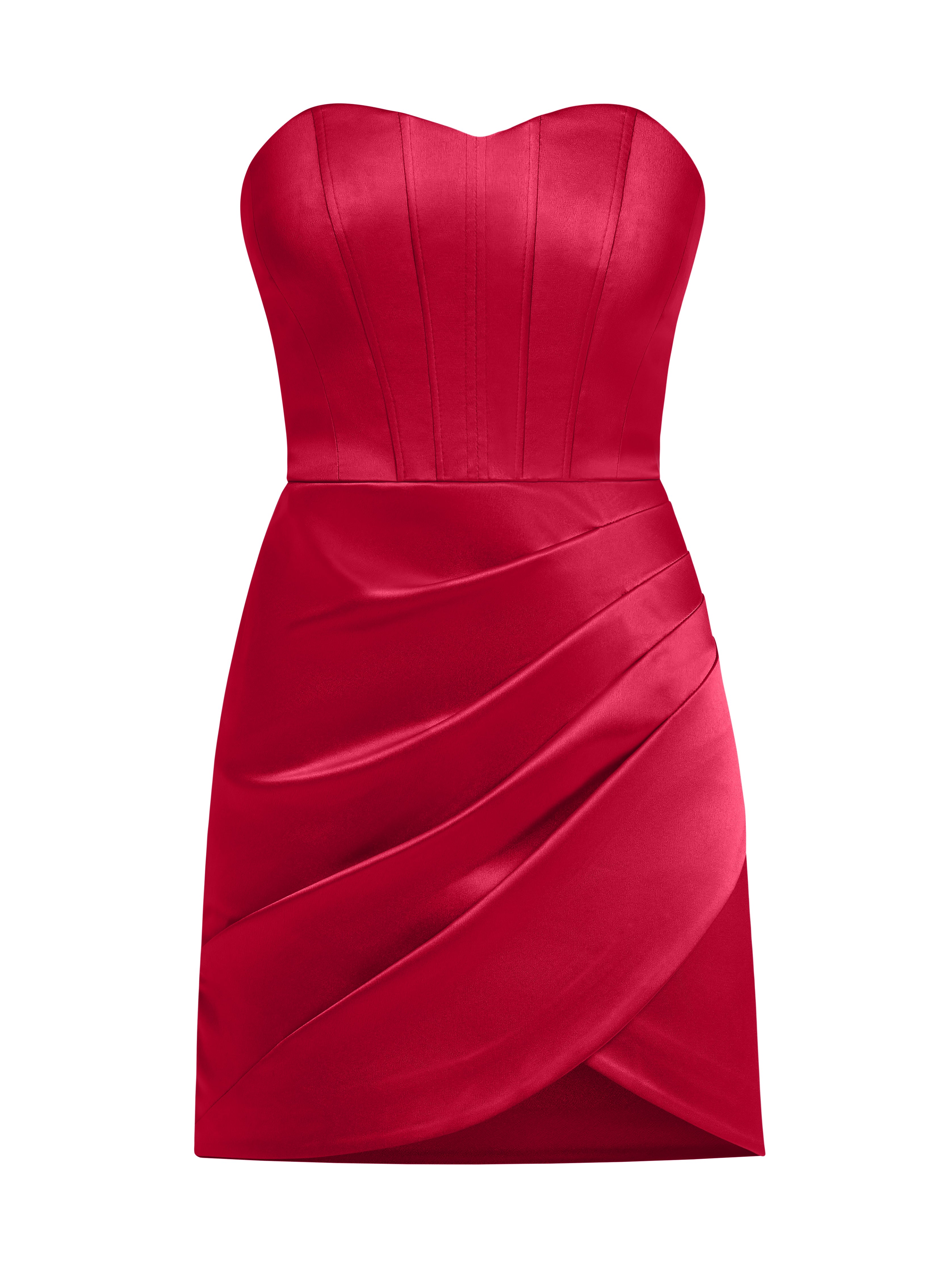 Women's A Touch Of Glamour Mini Dress Fierce Red | Small | Tia Dorraine