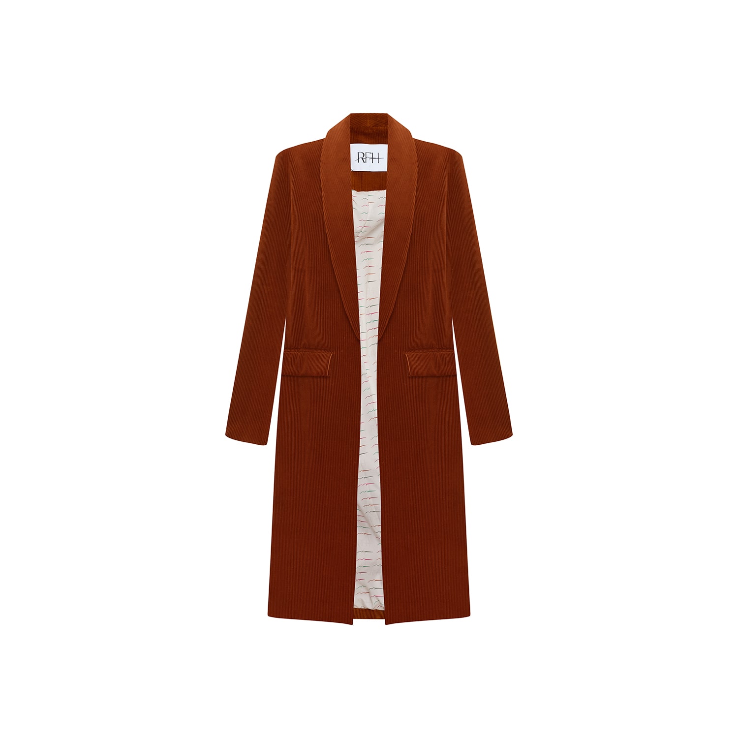 Women's Orange Ember Elegance Blazer | Medium | Roqaia Fashion House