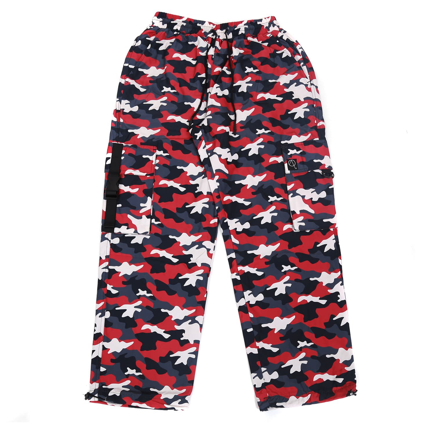 camo pants red and black