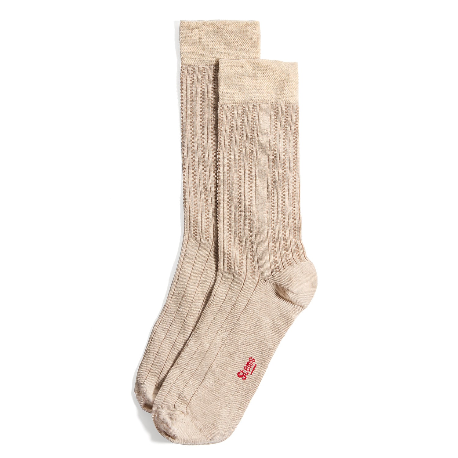 Women’s Neutrals Lola Cashmere Sleep Socks - Cream Stems