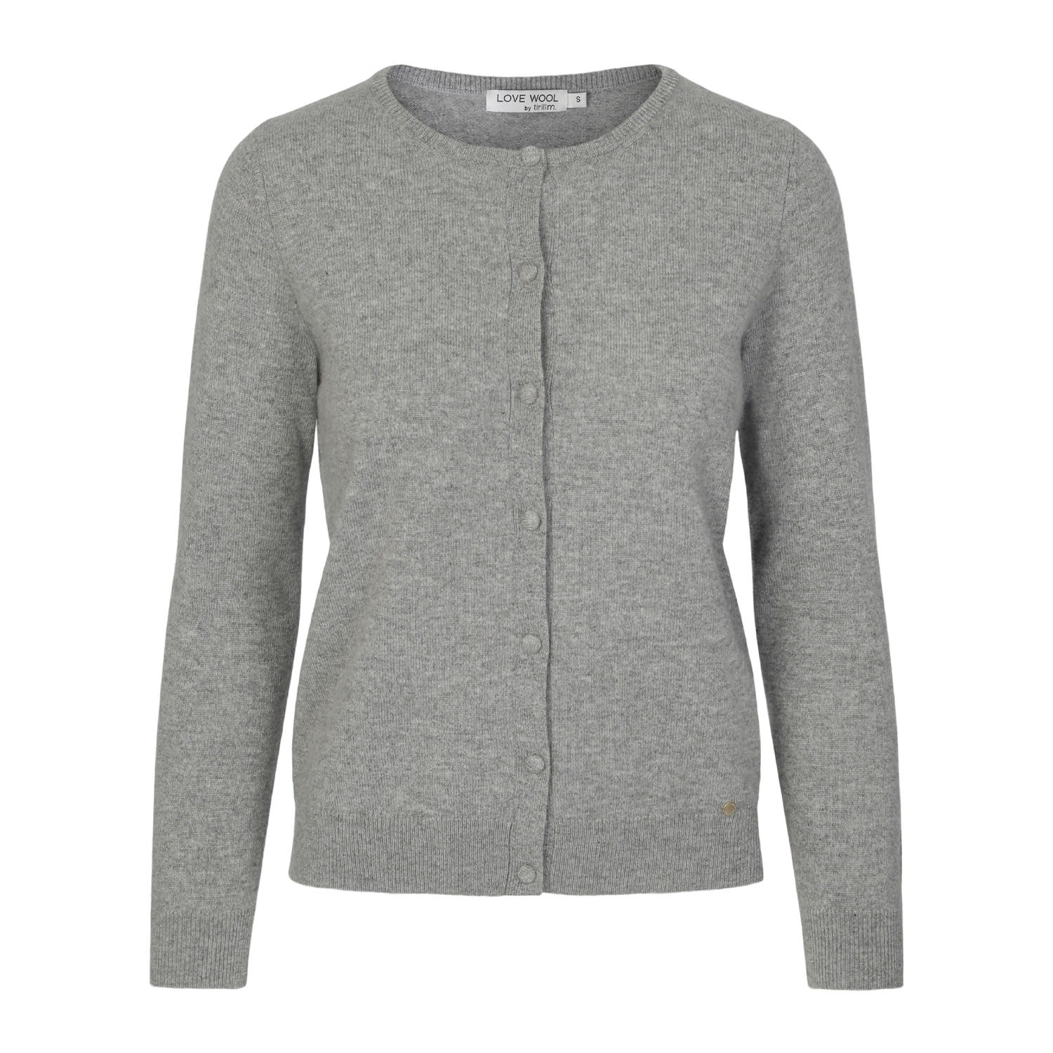 Tirillm Women's Emilie Basic Cashmere Cardigan - Grey Melange In Grey